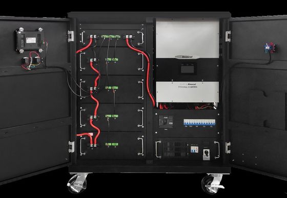 แบตเตอรี่สำรองฉุกเฉินแบบพกพา 48v 30kw LFP แบตเตอรี่สำรองลิเธียม