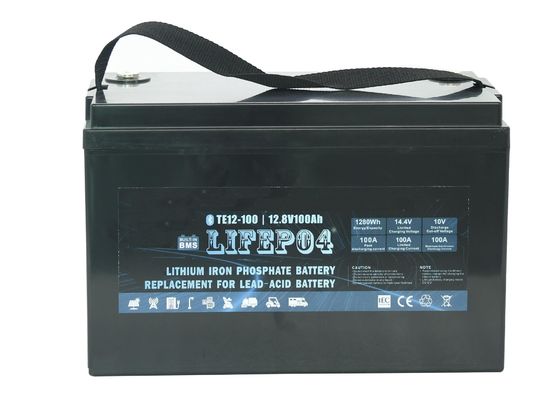 แบบพกพา ABS 12v 100ah แบตเตอรี่ลิเธียม Lifepo4 สำหรับพลังงานสำรอง