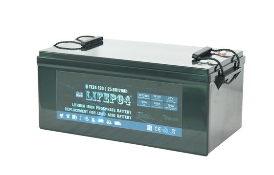 แบตเตอรี่ลิเธียมแบบพกพา 24V 100AH ​​Lifep04 สำหรับพลังงานสำรอง