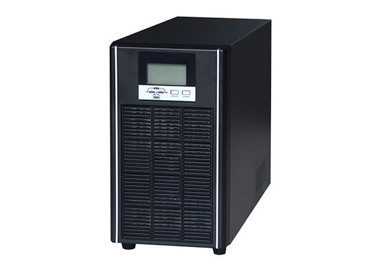 240V 6KW ระบบ UPS ทาวเวอร์ 60hz ชั้นวางเซิร์ฟเวอร์ แบตเตอรี่ แหล่งจ่ายไฟอย่างต่อเนื่อง