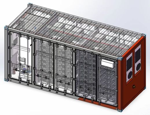1.3 MWH BESS ระบบจัดเก็บพลังงานแบตเตอรี่ Lithium Lifepo4 Energy ESS